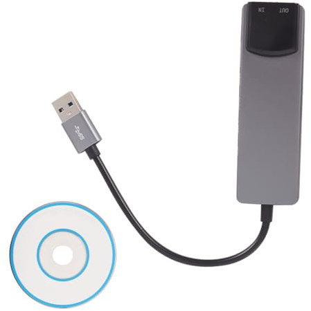 Gutol Mezclador De Tarjeta De Sonido Estéreo Externo, Adaptador De Audio USB De 5.1 Y 7.1 Canales, Adaptador De Tarjeta De Sonido USB Con Reducción De Ruido