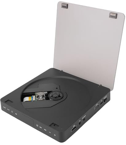 VBESTLIFE Lecteur DVD, Conversion Ascendante Full HD 1080P, Lecteur DVD Toutes Régions avec Télécommande, pour écran de Projecteur TV Smart TV Home Cinéma