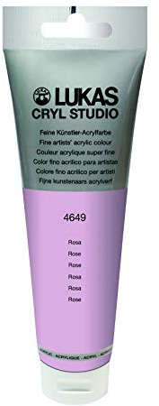 Lukas Cryl Studio 125 ml, Acrylfarbe in Premium-Qualität, Rosa
