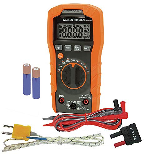 Klein Tools MM400 Multimètre digital MM400, 600 V, Noir/Orange