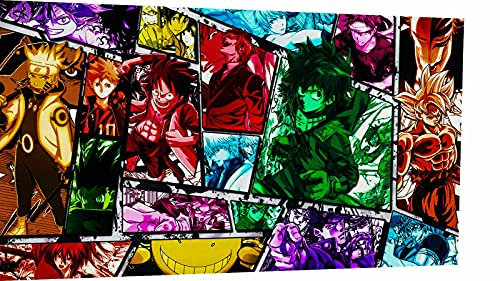 Magic Canvas Art - Bilder Anime Crossover OP DBZ Leinwandbild 1- teilig Hochwertiger Kunstdruck modern Wandbilder Wanddekoration Design Wand Bild – A3708, Größe: 60 x 40 cm