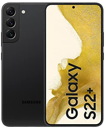 Samsung Galaxy S22+ Smartphone Android 5G 8GB RAM AI Display 6.6 Dynamic AMOLED 2X Fotocamera 50MP 4.500 mAh (Negro, 256GB)