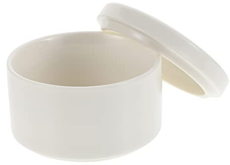 Alipis Boîte à Bijoux En Céramique Ronde Blanche, Organisateur De Bagues Et Boucles D'oreilles, Rangement Sûr Pour Femme, Pour Exposer Et Protéger Les Bijoux