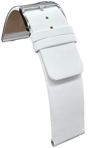 diloy Uhrenarmband Leder minimalistisch nahtlos 327 | Rindslederarmband für Damen und Herren, klassisch elegant, 2 mm, antiallergisches Futter, Schnellwechsel oder Werkzeug
