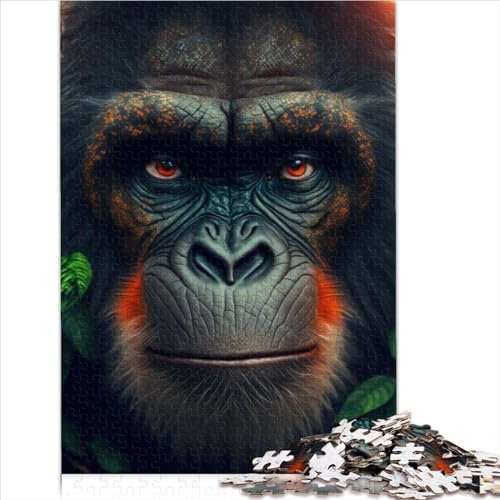 Puzzle für Erwachsene 1000 Teile Gorilla Puzzle für Erwachsene Holzpuzzle Heimdekoration 1000 Teile (75 x 50 cm)