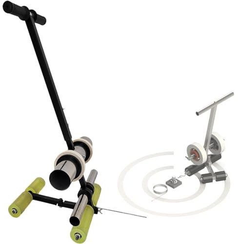 URJWAN Manueller Bodenband-Applikator, Bandmarkierungsmaschine Mit Handdruck, FüR Linienmarkierung/Spritzlackierung, Mit Zeichenkreis-Set, FüR Schwimmbad/Lager/Fitnessstudio/Krankenhaus