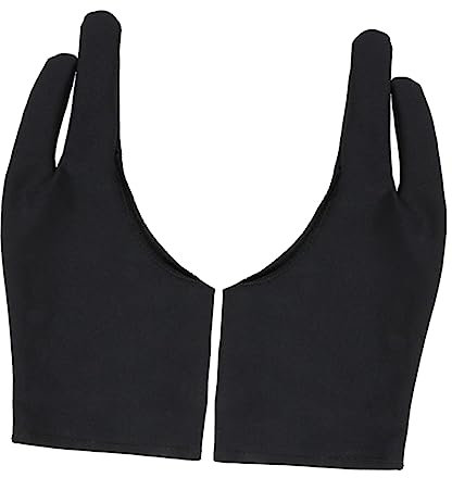 NUOBESTY 2stücke Künstlerhandschuhe Für Zeichnungen Anti-Sweat Und Schmutzabweisend Finger Zeichenhandschuhe Für Grafiktabletts Zum Skizzieren Und Malen