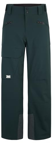 Ziener Herren RAPPOLD Ski-Hose/Freeride | PFC frei, Wolle, wattiert, Dark Jungle, L