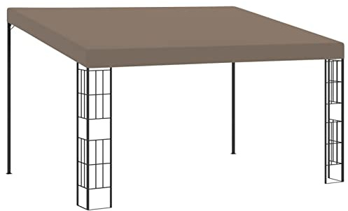Iiaky Gazebo a Parete 4x3 m Talpa in Tessuto,Gazebo Pergola con Telo Impermeabile Richiudibile E Struttura Rettangolare in Acciaio Inossidabile Ad Alta Densità,per Arredo Giardino,Terrazzo e attività