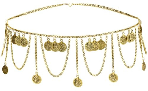 Bauchkette, Gürtel Gold,Taillenkette Gold, Taillenkette,Body Chain,Hüftgürtel,Kann Mit Jeans, Röcken, Freizeitkleidung Usw.