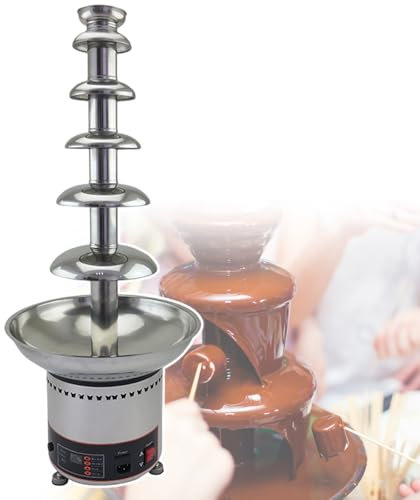 Fontana Di Cioccolato Di Grande Capacità, Capacità: 3-8 Kg, Pulsante Controlla La Temperatura, Temperatura Regolabile 0-150 °C, Con 3 Piedini Antiscivolo,6tiers-110V