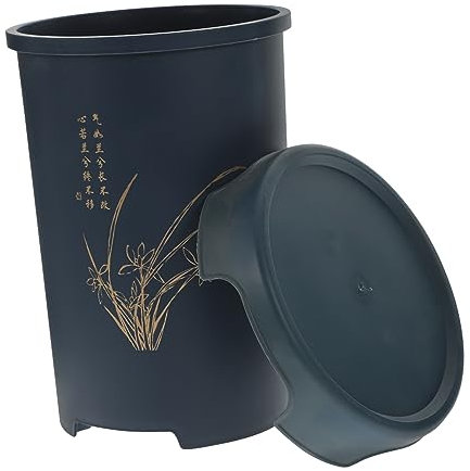 SUPVOX Pot pour Orchidées avec Plateau Et Couvercle Filtrant Décoration Printanière Extérieure Pot De Plantation pour Plantes Intérieur