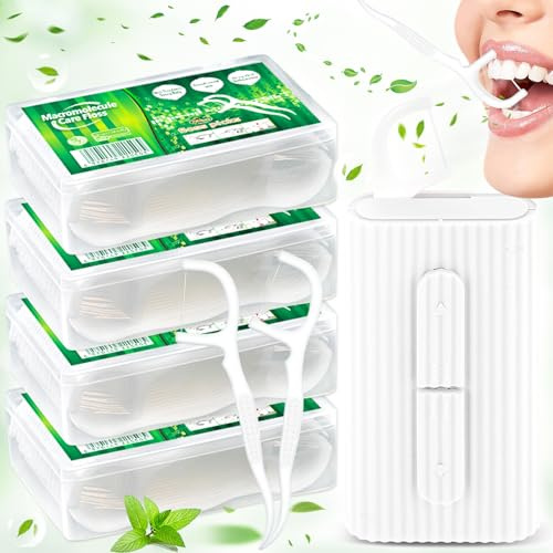 dcas 200 Pezzi Elevata tenacità Filo Interdentale, Scatole portatili per filo interdentale, Forcella interdentale, Fili Interdentali per la Cura dei Denti, filo per la cura dentale con design a Y