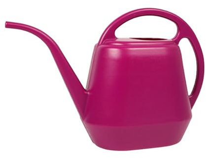Regadera para plantas de interior, 4 L, gran capacidad, de boca larga, regadera, herramientas de jardín domésticas, de plástico, regadera para suculentas, sistema de riego para plantas de balcón (rosa