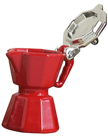 ibasenice Doll's House Mini Coffee Machine Model Miniature House Accessory Small Delicate Safe Alloy Materials