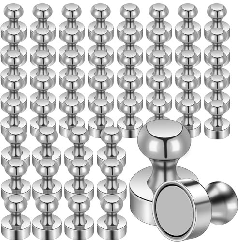 Aenienoe 54 Pièces Aimant Puissant Aimant Neodyme Aimant Frigo pour Tableau Magnétique Blanc,Tableau,Bureau,école,RéFrigéRateur