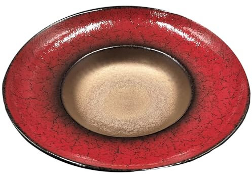 Zuppiera in ceramica, bordo arrotondato, pannello italiano, adatta per insalate, dessert e zuppe, tagliere giapponese per bistecche, design vintage per ristoranti.