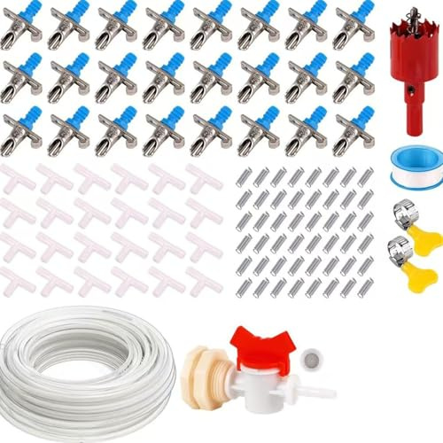 UncleS Kleintier-Trinkwassersysteme, auslaufsicheres Design, einfache Installation, Kaninchenstall, Bewässerungs-Kits, Käfigzubehör, auslaufsichere Bewässerung für Käfig