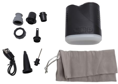 Pompe à Billes électriques chhelihl, pour l'inflation et la déflation Automatique, Portable sans Fil, pour Les balles et Les Coussins d'air, pompage Rapide, Batterie Rechargeable