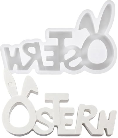 Osterhase Silikonform，Gießformen Silikon Ostern, Ostern Hase Gießformen Silikon Für Handgefertigte Artikel, Ostergeschenke und Osterdekorationen(C)