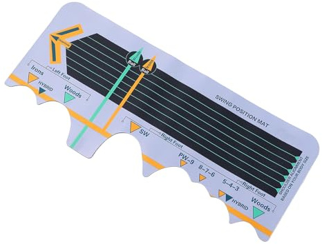 Jiawu La Pratica Stabile del Tappetino da Altalena da Golf Migliora La Precisione dei Colpi per Principianti, Materiale PU