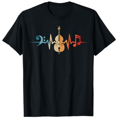 Contrabassiste Battement De Cœur Contrebasse T-Shirt