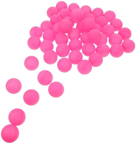 Alasum 50 Stück Mattierte Tischtennisbälle 40mm aus Robustem Hartplastik Farbige Spielbälle für Party Haustierspielzeug und Basteldekoration