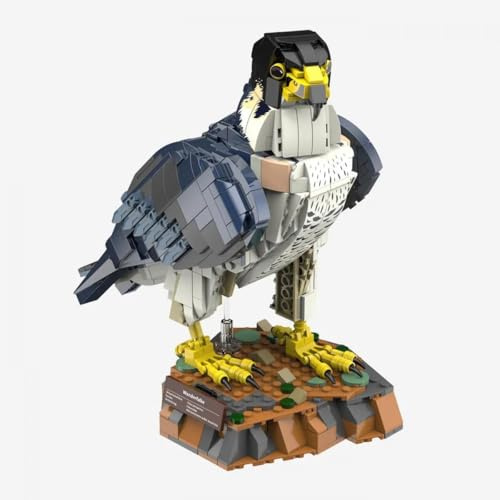 BlueBrixx Pro 108694 – Wanderfalke aus Klemmbausteinen mit 1067 Bauelementen