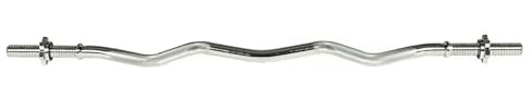 DIONE Fitness Langhantelstange - Curlstange 120CM - 30MM - mit Schraubverschluss