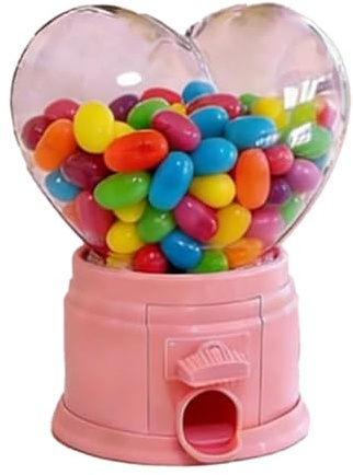 Distributeur de bonbons en forme de cœur 2026 Mini distributeur de bonbons en forme cœur, Saint-Valentin, petite machine à gommes for cadeaux fête, for enseignants et friandises d'échange for la