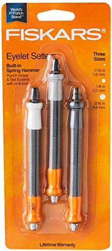 Fiskars 3-Piece Eyelet Setter Punch Tool Set, Craft & Scrapbooking