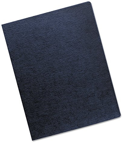 Fellowes 52113 - Coperture per rilegatura in lino, 28 x 21 cm, confezione da 200, colore: Blu navy
