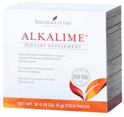 Young Living AlkaLime Stick Packs | 30 ct | Vitamin & Mineral Supplement | Digestive Wellness | Gentle on The Stomach | Infused with Calcium, Potassium, & Sodium