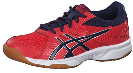 Asics Upcourt 3 GS, Unisex-Kinder Squashschuhe, Rot (Red Alert/Indigo Blue 600), 35.5 EU