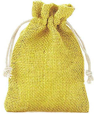 | 5 Jutesäckchen - 30x20 cm - 100% Jute, Geschenkbeutel, Dekoration, Aufbewahrung, Winter-Topfschutz (Limone)