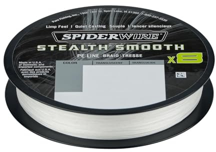 Spiderwire Stealth Smooth 8 X8 PE Braid - 150 m fiskelina, Färg: Genomskinlig, Diameter/Bärförmåga: 0,13 mm / 12,7 kg