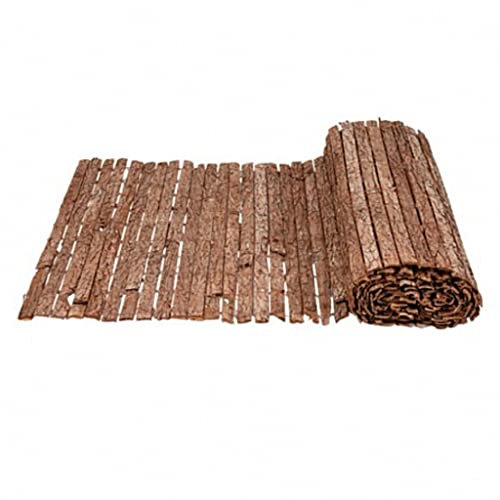 Mugar- Cerramiento Natural de Corteza de Pino de Cara Simple- Rollos de 1x3m /1,5x3m /2x3m- Valla Decorativa de Jardín con 80-85% de Ocultación (1x3 metros)