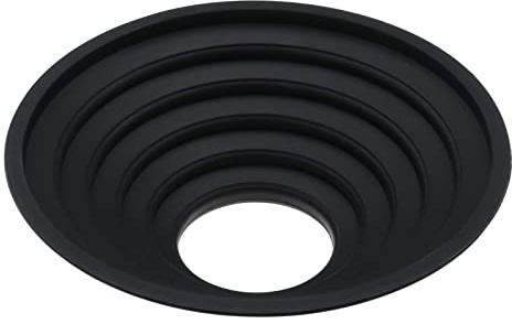 EMSea Silicone Lens Cover Compatible with Outer Diameter 70mm-90mm Lens Foldable Lens Protector Anti-Reflection Lens Hood Protector Black