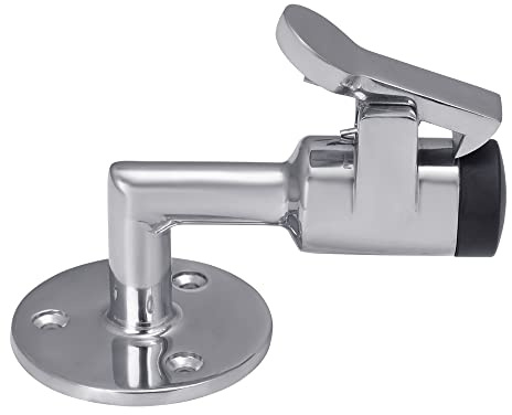 White Water 2406SS 316 Stainless Steel Cast Cushioned Door and Cabinet Angled Holder, Hook, Catch, Hasp, Barrel Bolt