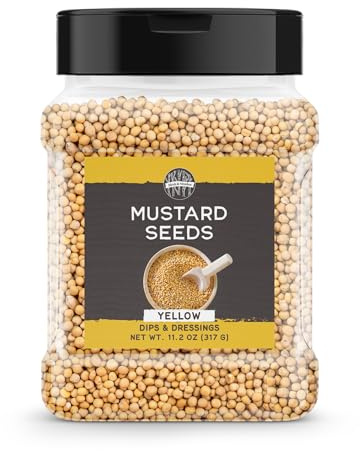 Birch & Meadow Yellow Mustard Seed, 11.2 oz, Mild Mustard Flavor, Dips & Dressing