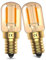 DoRight Vintage E14 Ampoule LED, 1W Mini Couleur Ambre Verre Ampoule, Lumière Douce Blanc Chaud 2200K, Equivalent 10W-15W, Ampoule à Filament LED E14, Non Dimmable, 95 Lumens, 2 Paquets
