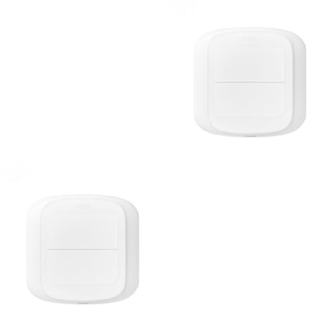 IOIUSKKU 2 Juegos de Interruptor de botón Zigbee portátil - Controlador Pro para el hogar Inteligente Interruptor inalámbrico Botón de Escena Interruptor Push Smart Switch WiFi, WiFi 2Conjunto