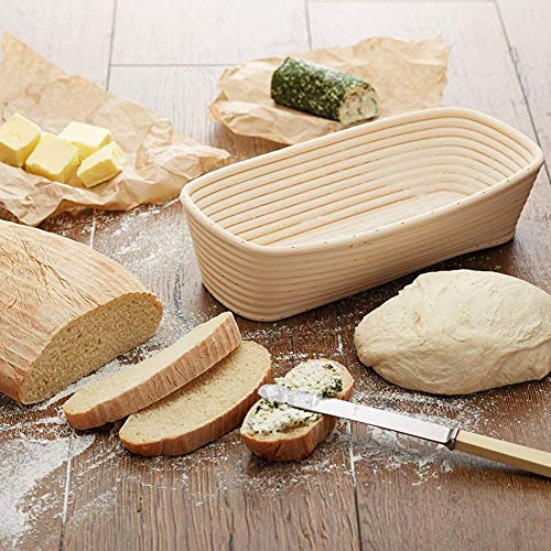 Lange Teigkörbe aus Rattan, Langlebige Lange Teigkörbe Bieten Ausreichend Sauerstoff, Umweltfreundlich für die Bäckerei (a)