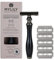 MYLILY Rasierhobel inklusive 5 Rasierklingen I deine perfekte Rasur I Rasierhobel Damen I Safety razor I Rasierhobel Damen Intimbereich I Rasierer plastikfrei I zero waste shaving I Schwarz