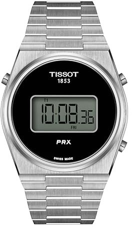 Tissot Men Digital Swiss Quartz Watch with Stainless Steel Strap T1374631105000