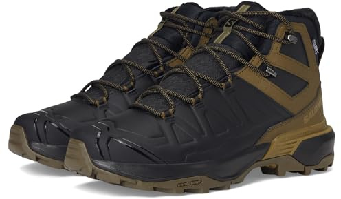 Salomon Men's Speedcross 6 Sneaker, Black/Peat/Deep Lichen Green, 9 UK