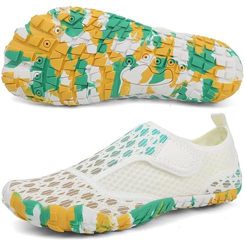 ziitop Barefoot Water Shoes Womens Mens Swim Beach Pool Sea Wet Aqua Shoes Quick Drying Lightweight Comfortable Breathable for Water Aerobics Trainers Unisex Sport Diving Shoes