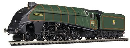 Hornby R30349 Dublo BR, Classe A4, 4-6-2, 60016 'Silver King' -Era 4 Locomotives ferroviaires, Vert