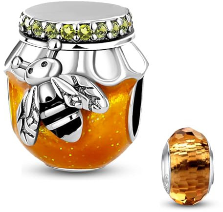 HappyStar Charms Anhänger Silber 925 für Armbänder,Red charm anhänger,beads charms,kompatibel mit europäischen Armbändern und Halskette für Frauen