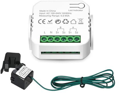 Generic Current Transformer Clamp,WIFI Dual Channel Metering Meter Switch, Power Monitoring Mobile APP Control Remote Backend